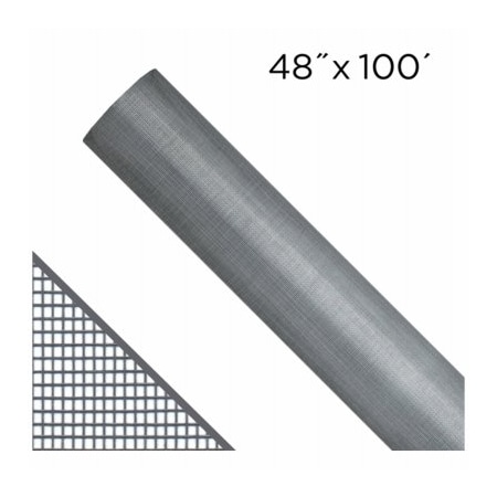 Adfors 48x100' GRY FBG Screen, PK100 FCS8847-M